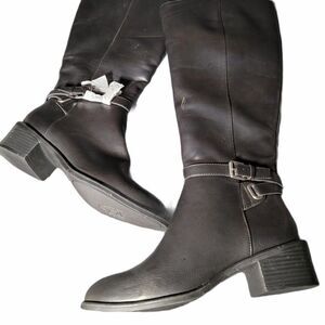 Chaps Womens Rhiannan-W Brown Riding Boots Sz 7.5